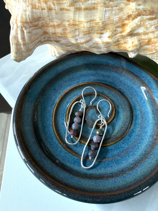 Ruby Dangle Earrings
