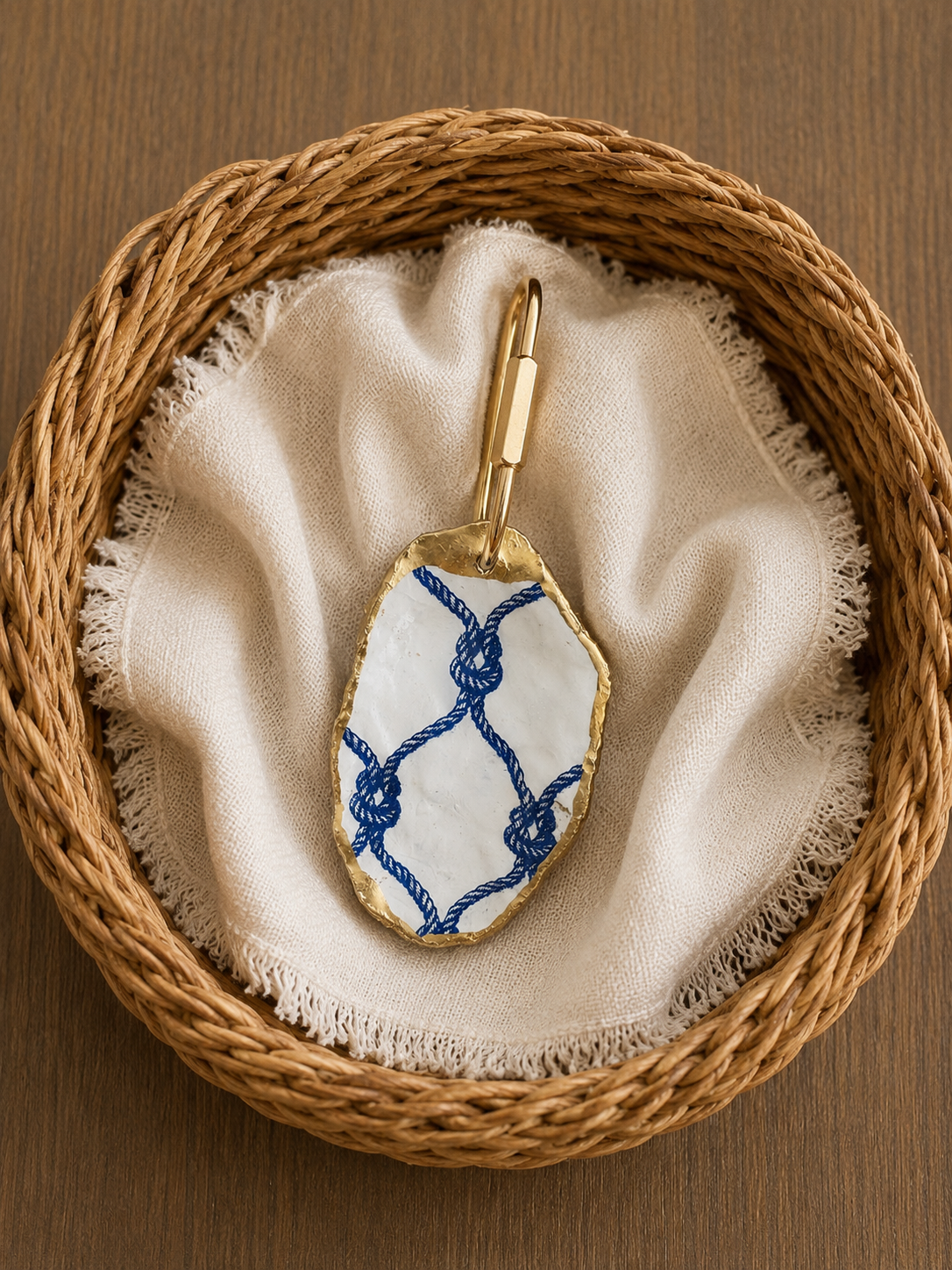 Oyster Shell Bag Charm