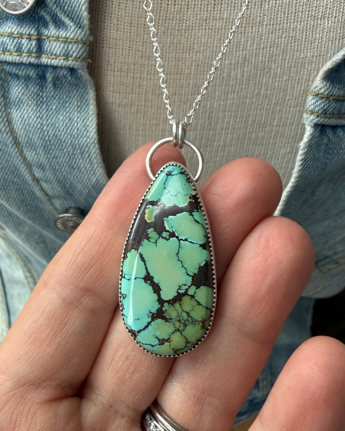 Gold Dragon Turquoise Necklace
