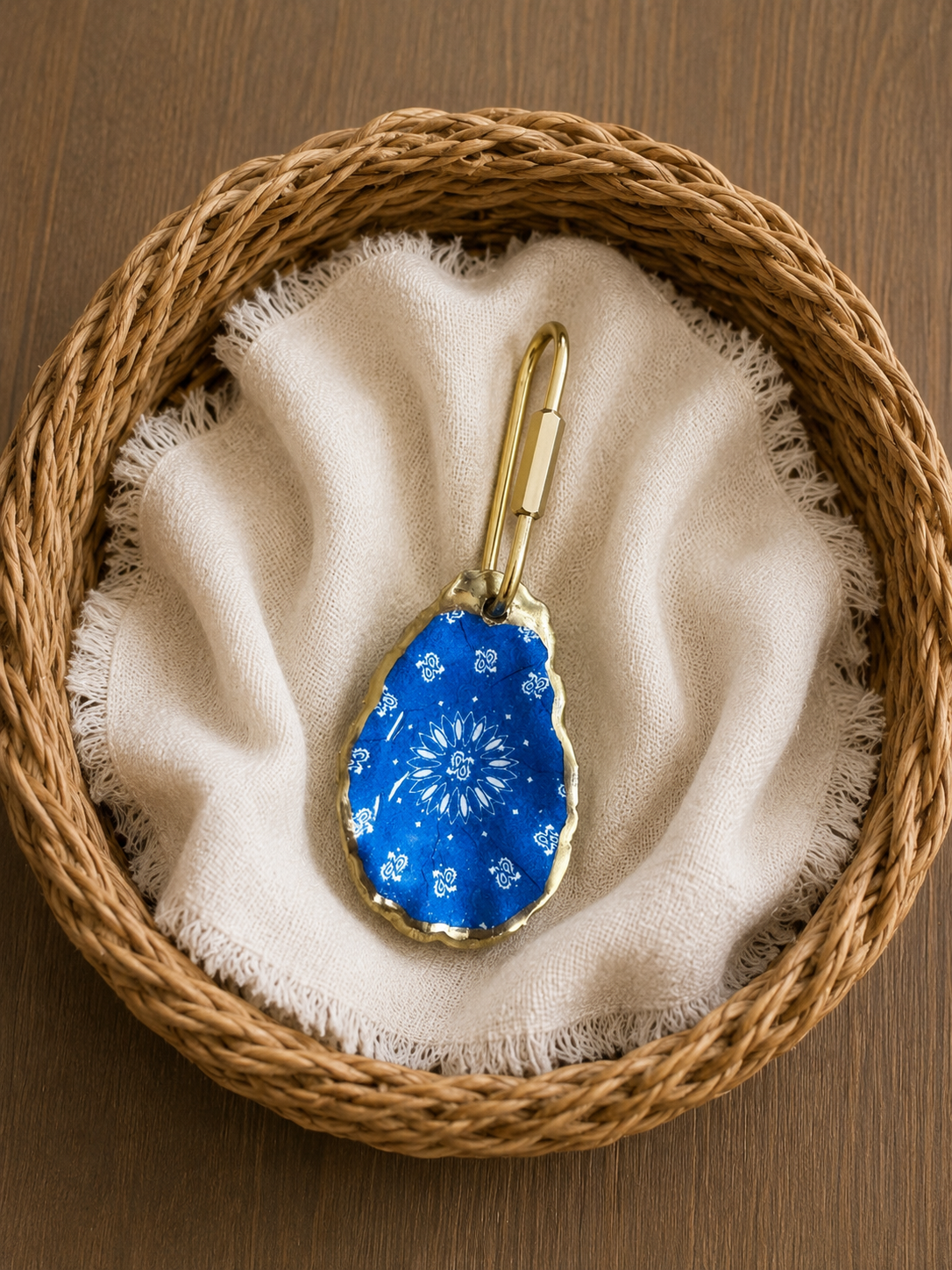 Oyster Shell Bag Charm