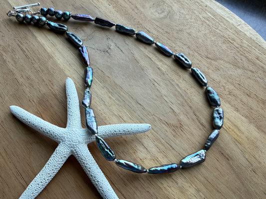 Freshwater Peacock Pearl Necklace