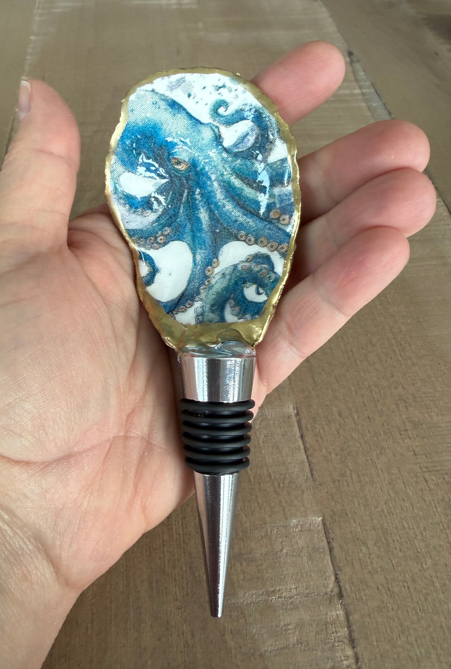 Oyster Shell Wine Stopper