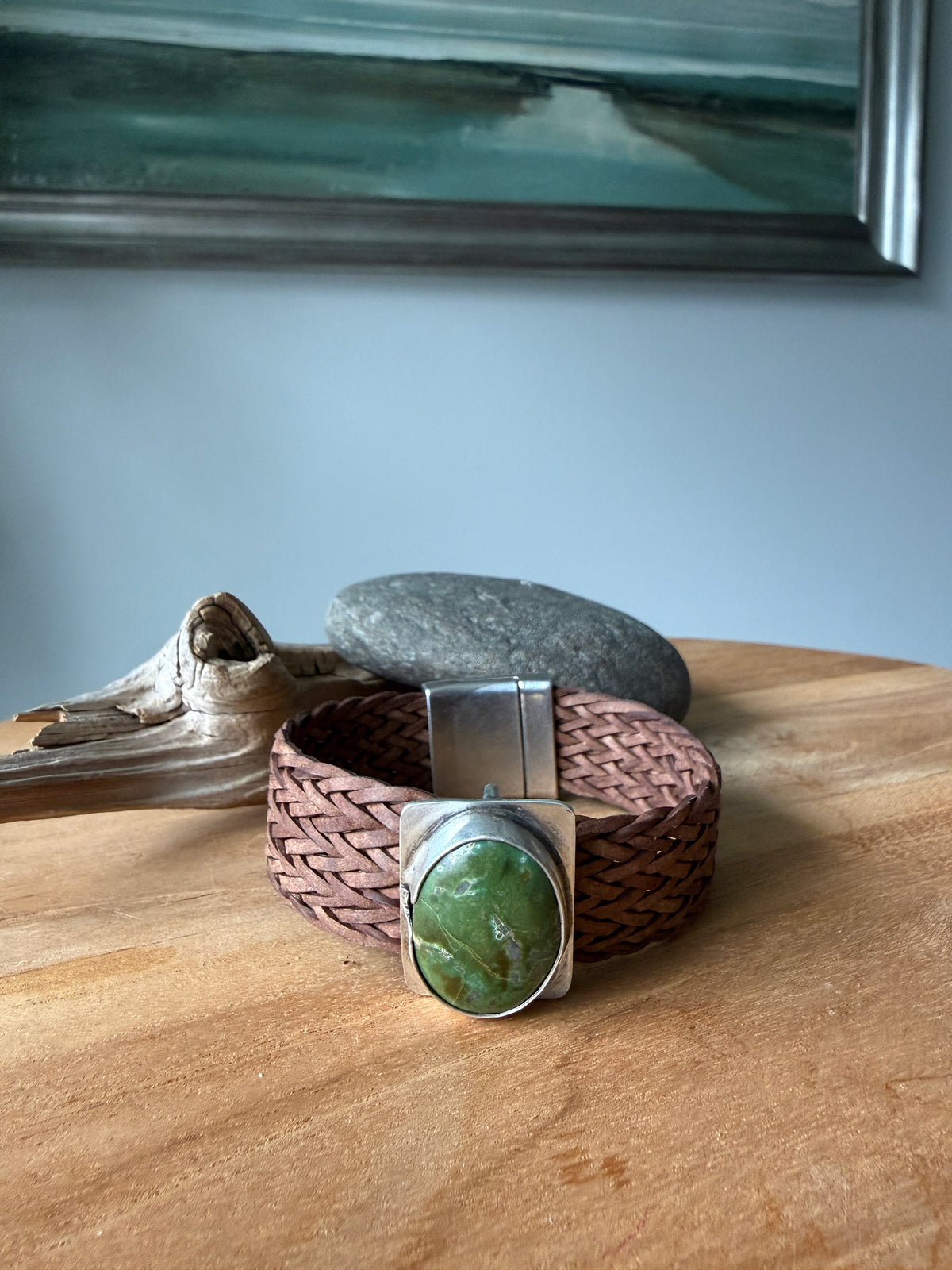 Fox Turquoise Leather Bracelet