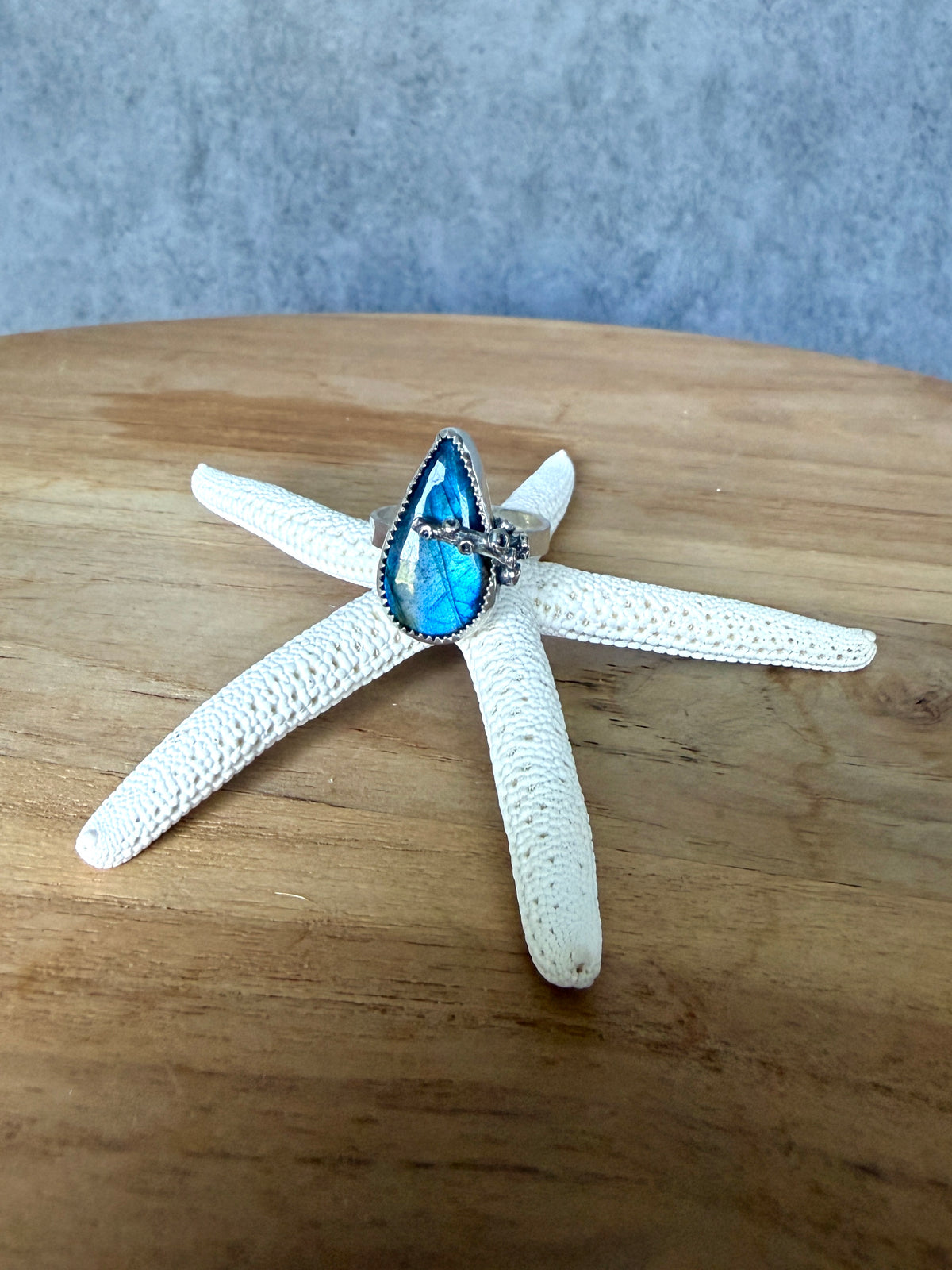 Labradorite Tentacle Ring