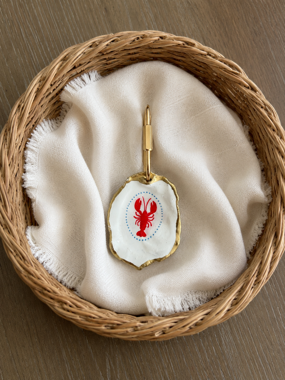 Oyster Shell Bag Charm
