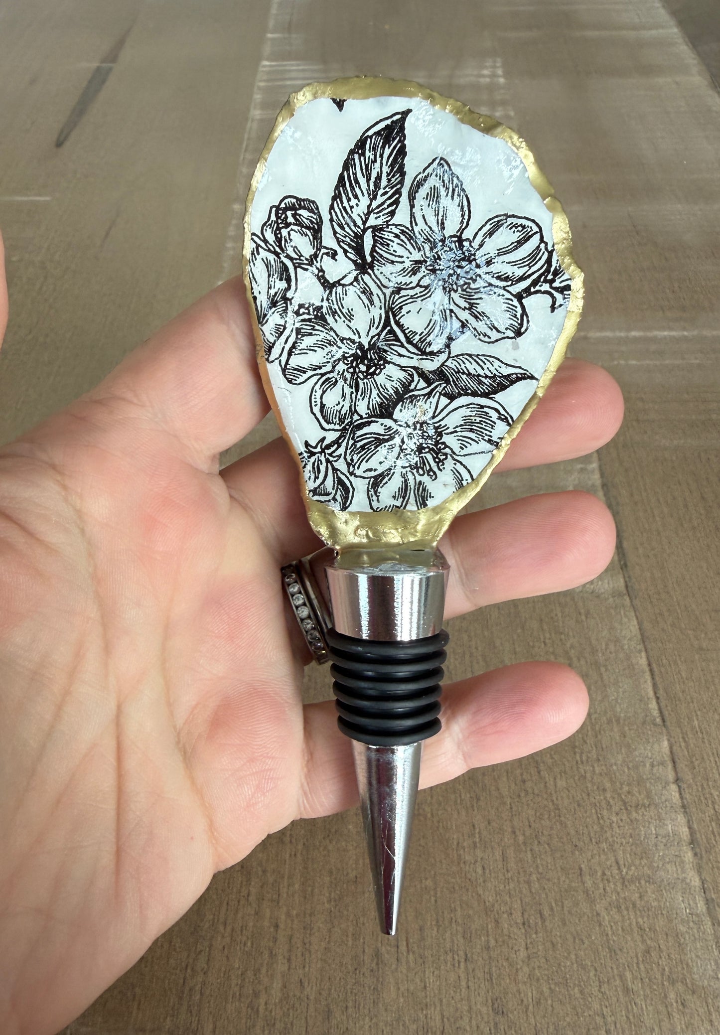 Oyster Shell Wine Stopper