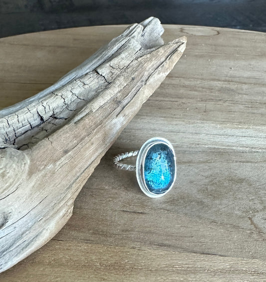 Teal Kyanite Ring