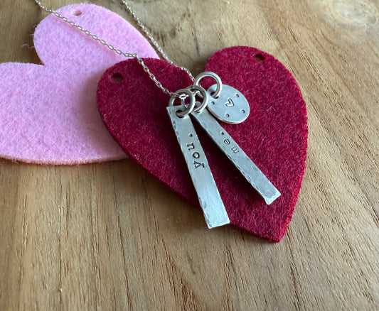 You. Me. Love Necklace