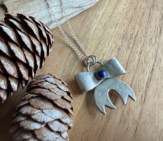 Lapis Bow Necklace