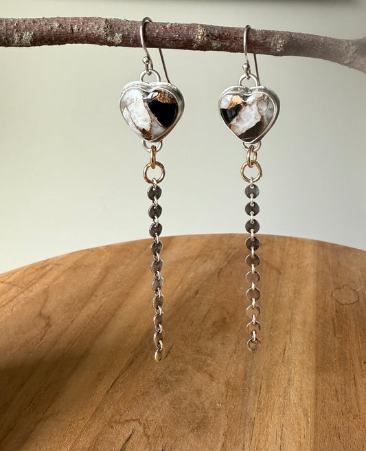Spiny Oyster Heart Earrings