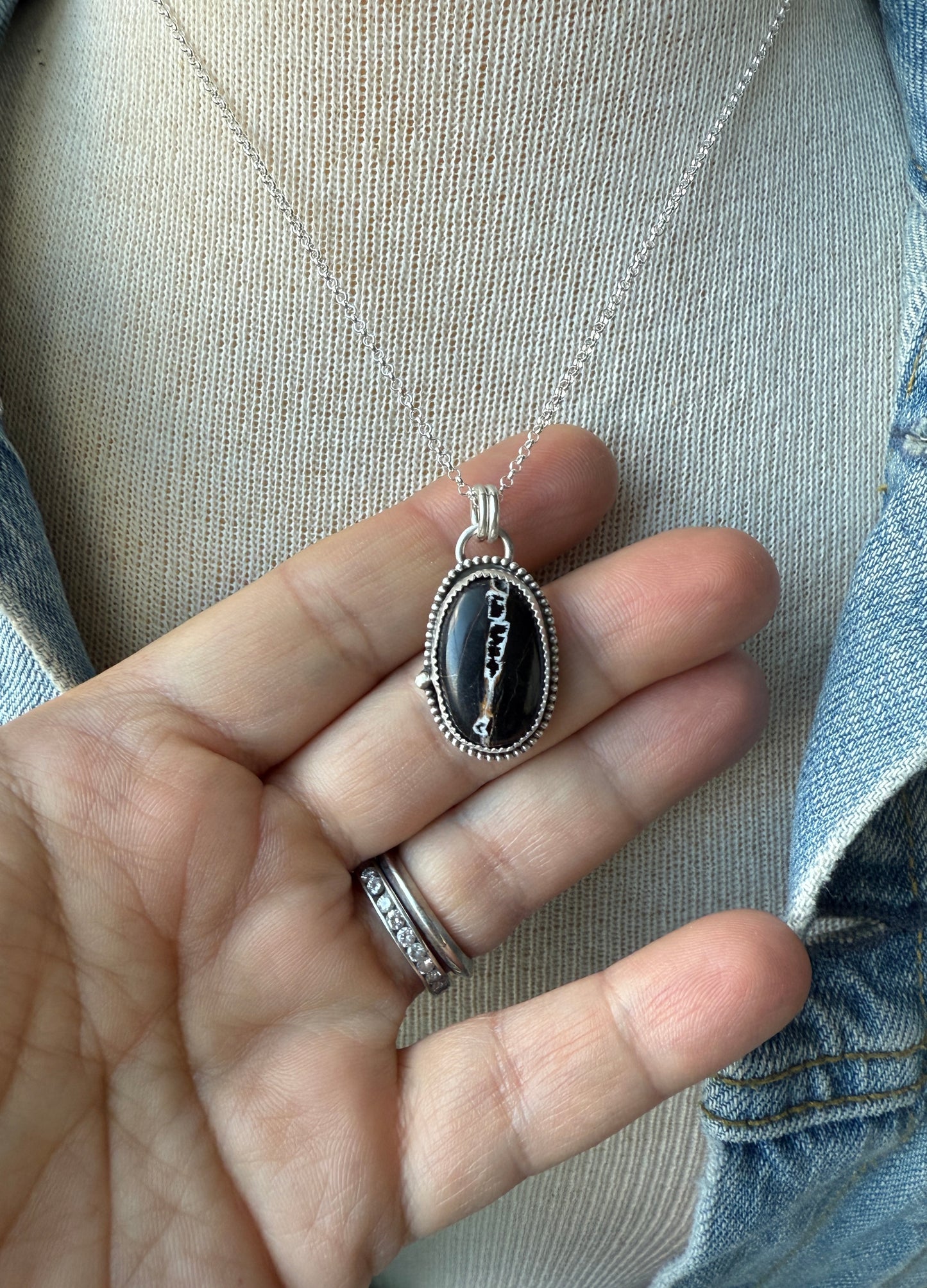 White Buffalo Turquoise Necklace