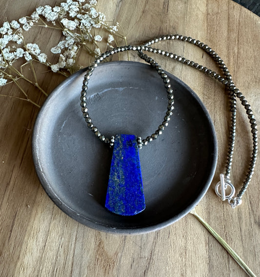 Two Face Lapis Necklace