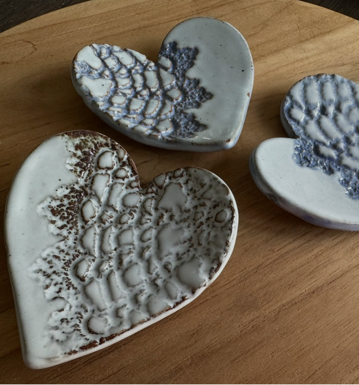 Heart Trinket Dish with Lace