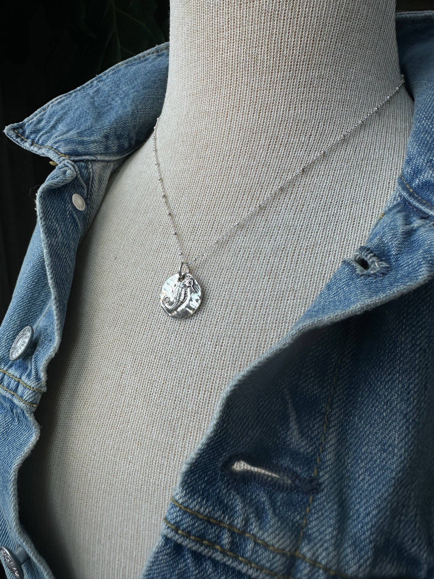 Sea Horse Wax Seal Necklace