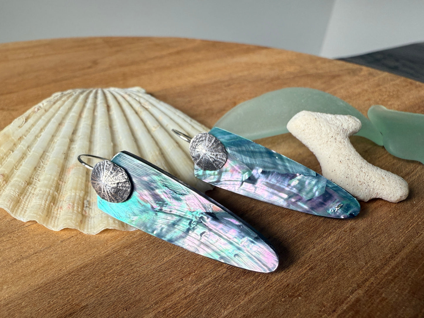 Limpet Abalone Earrings