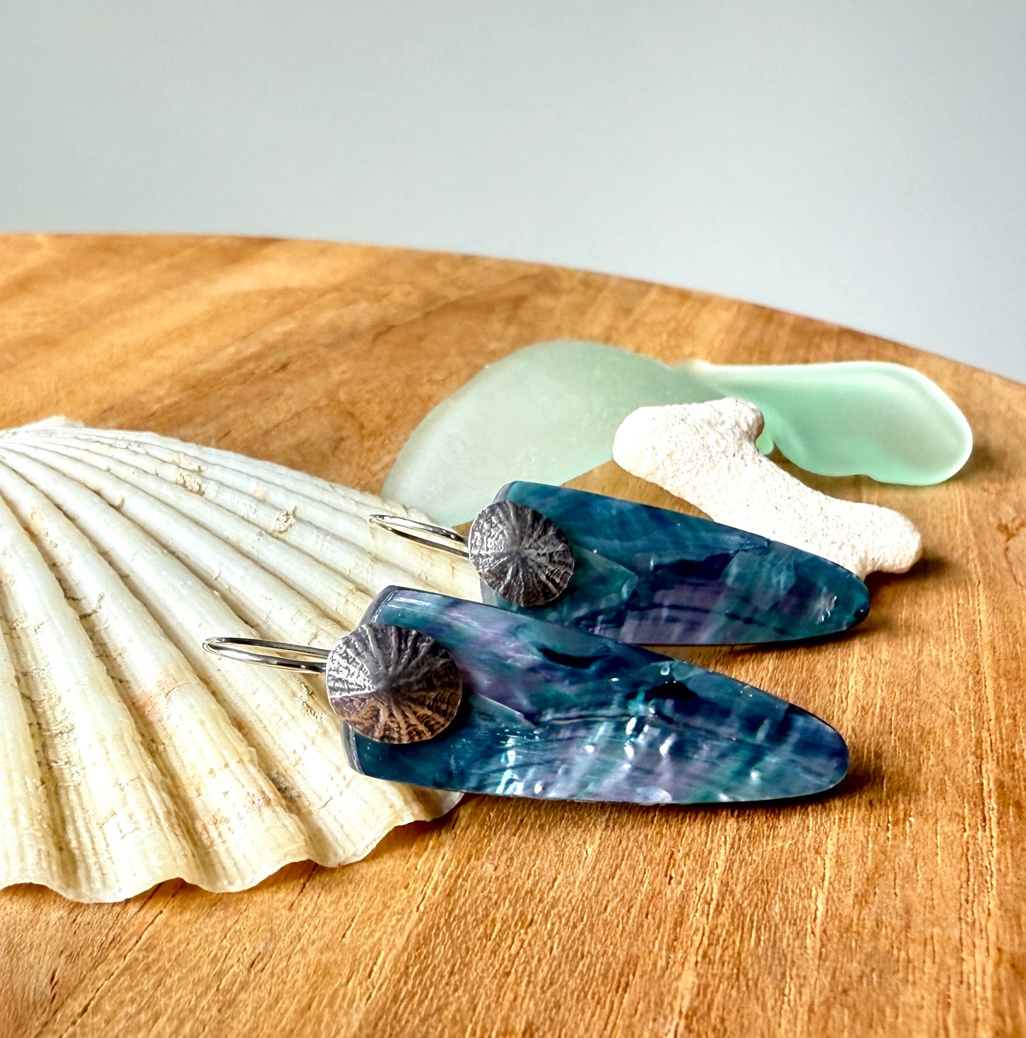 Limpet Abalone Earrings
