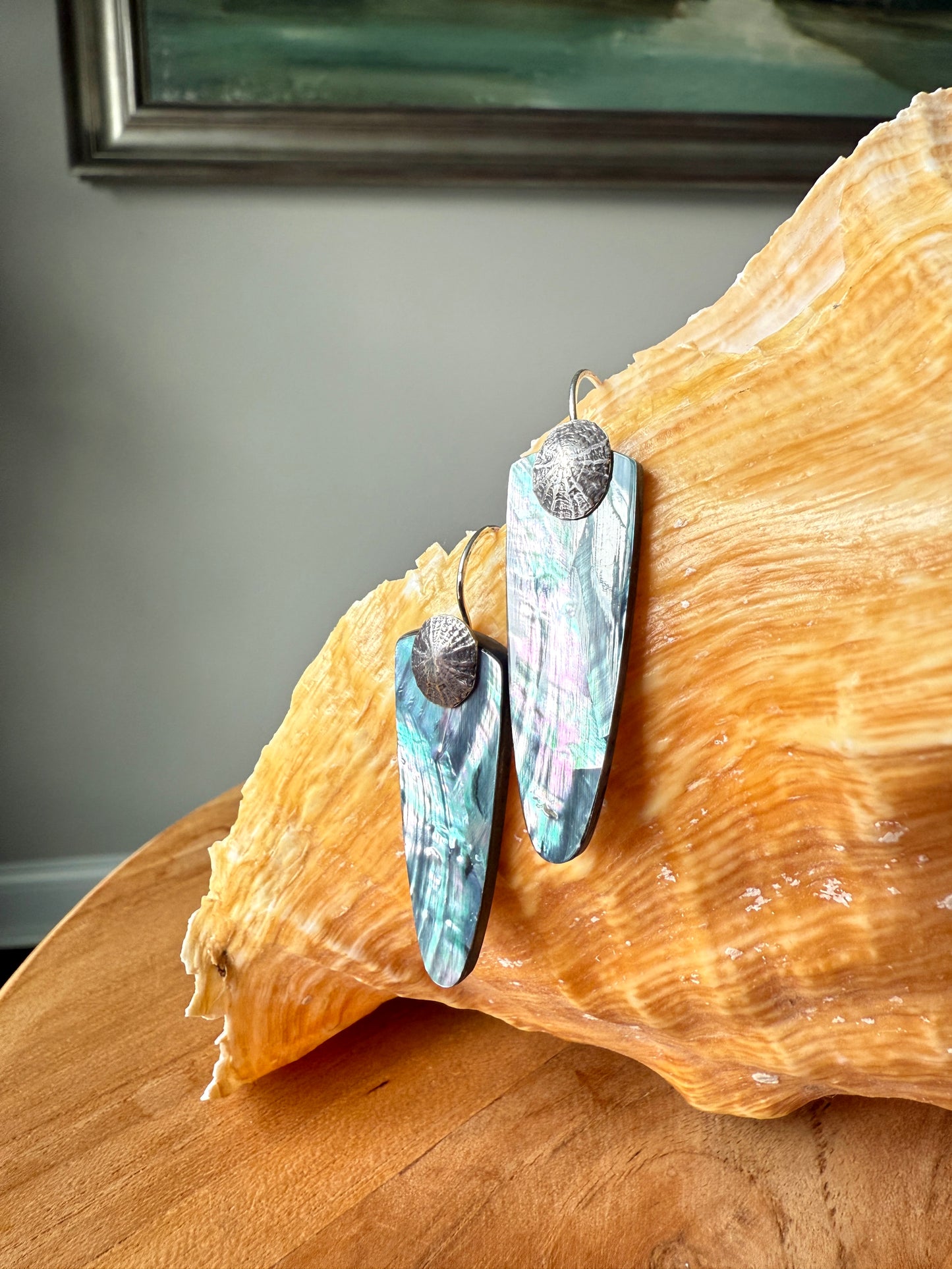Limpet Abalone Earrings