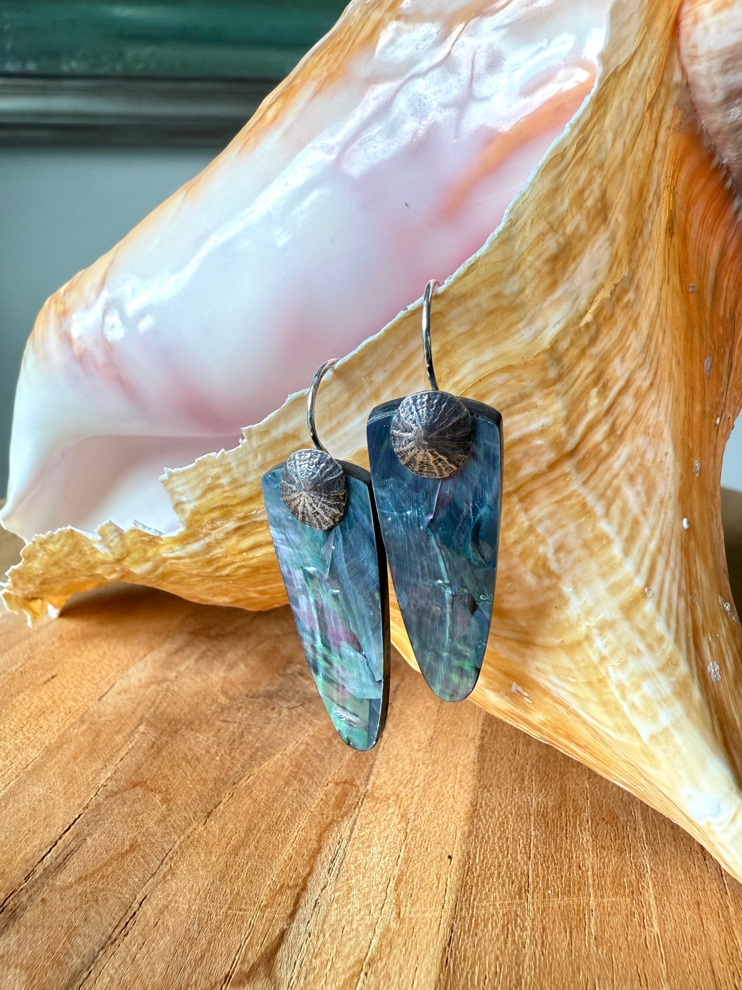 Limpet Abalone Earrings