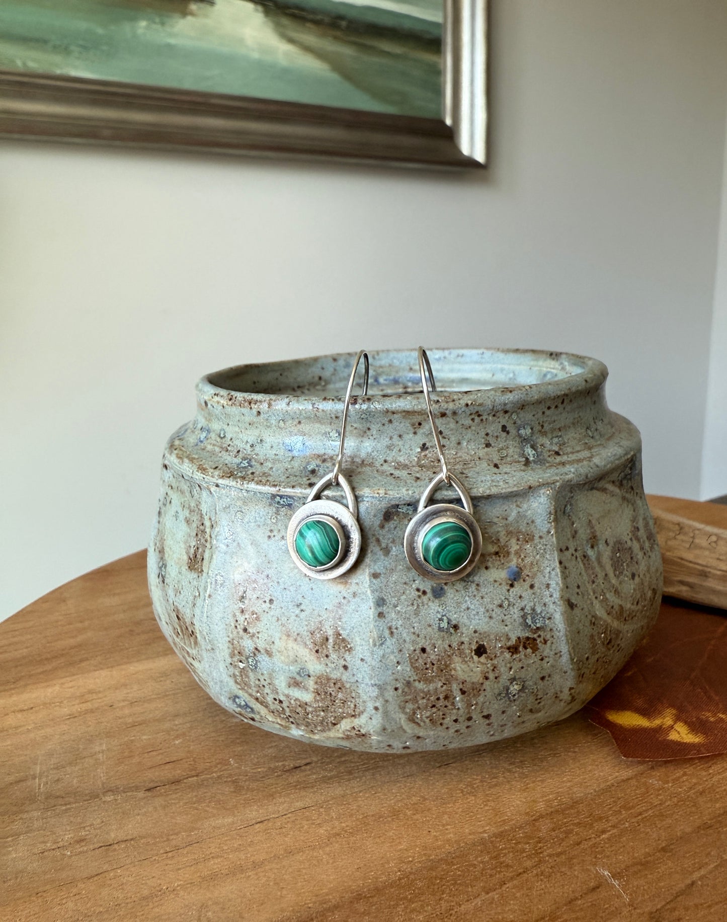 Malachite Earrings
