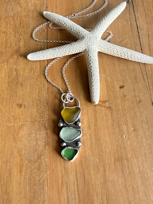 Sea Glass Cairns Necklace