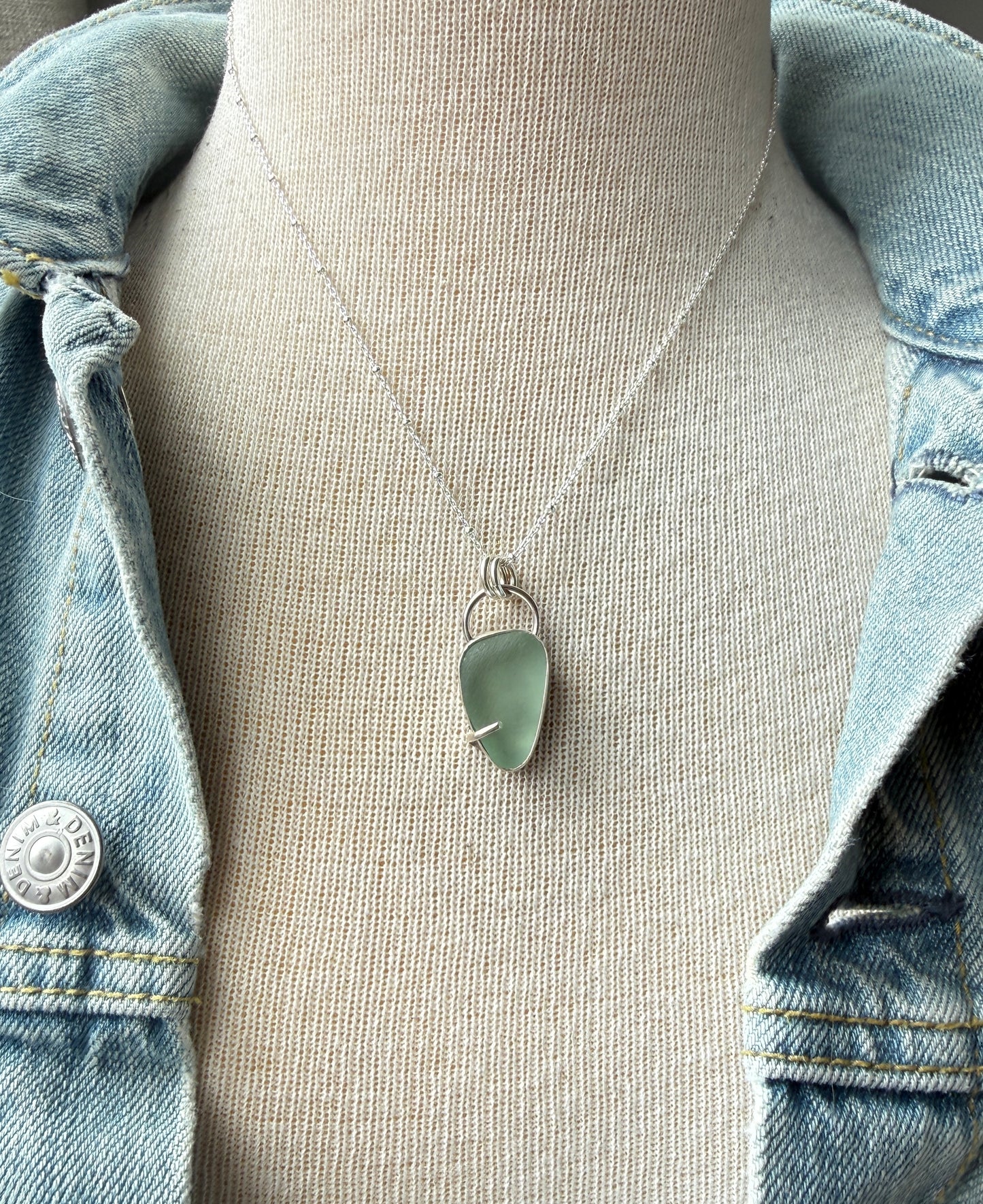 Sea Foam Sea Glass Necklace