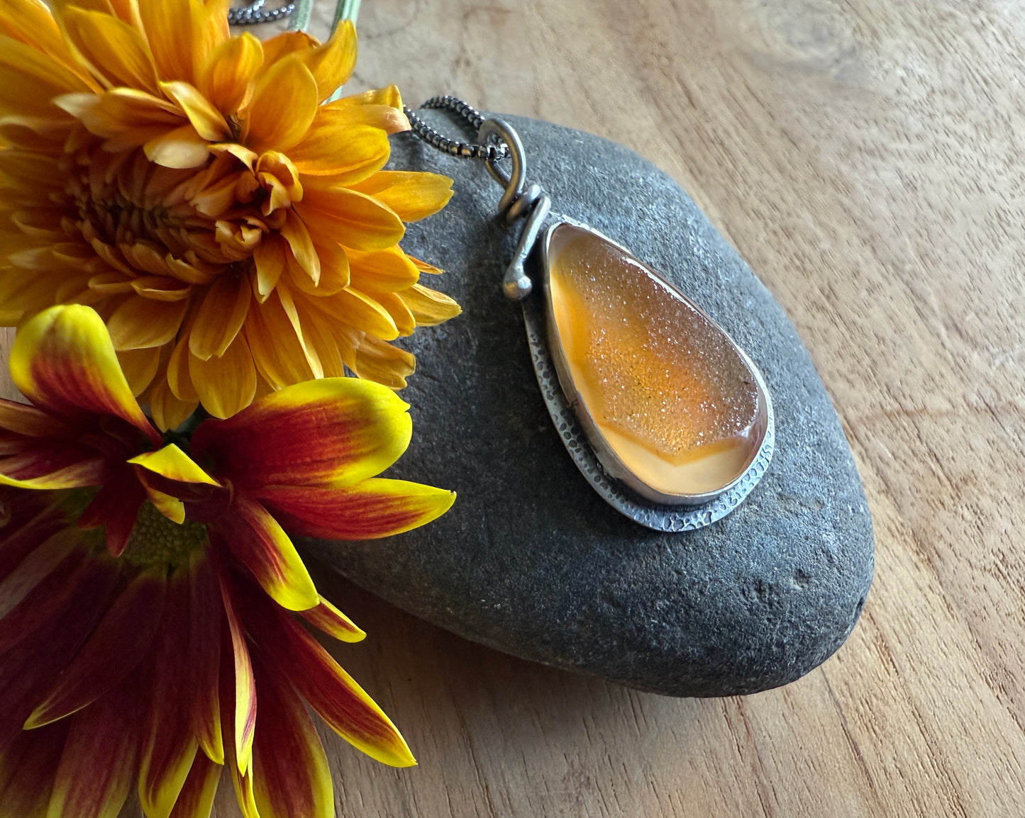 Golden Druzy Necklace