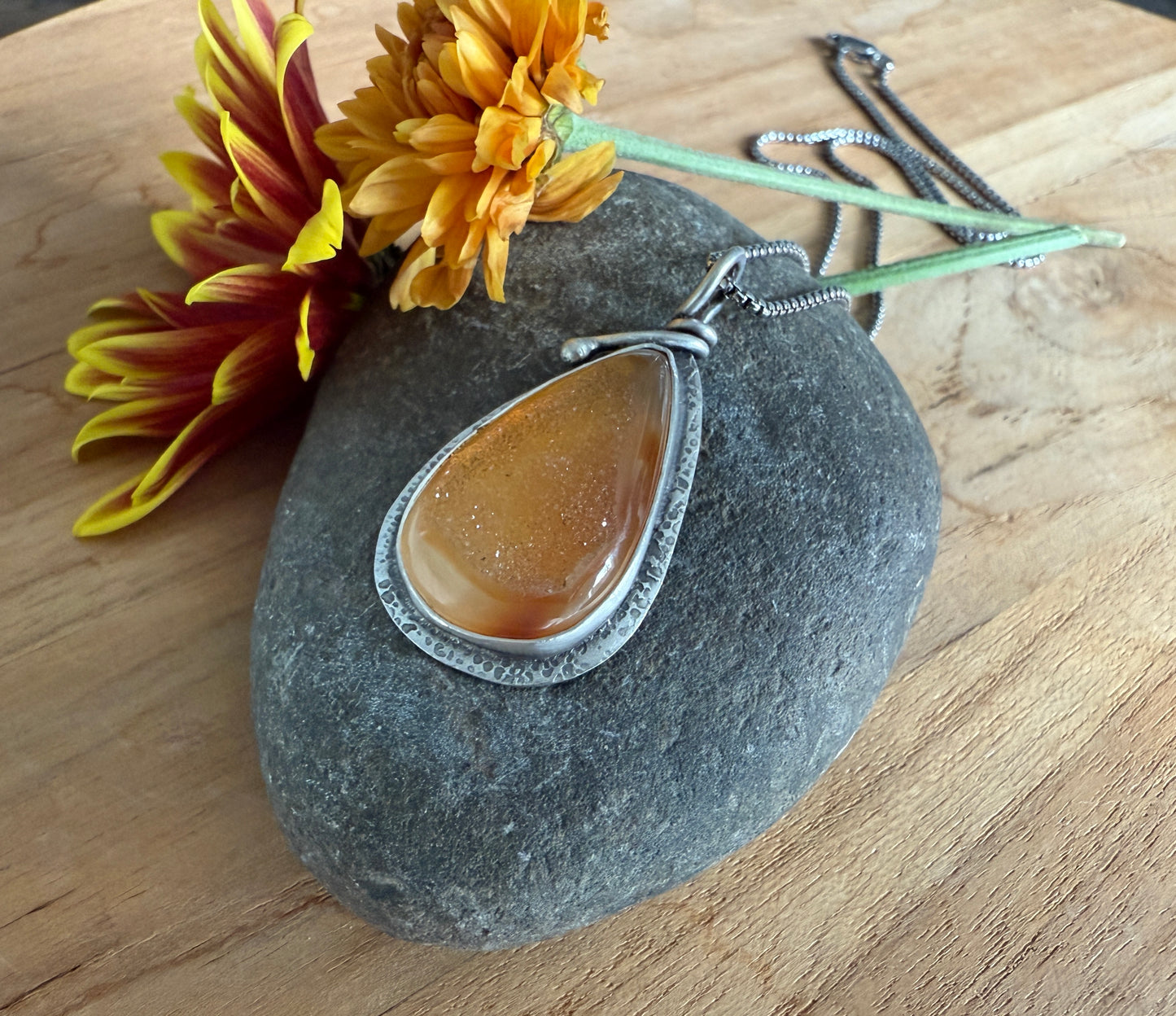 Golden Druzy Necklace