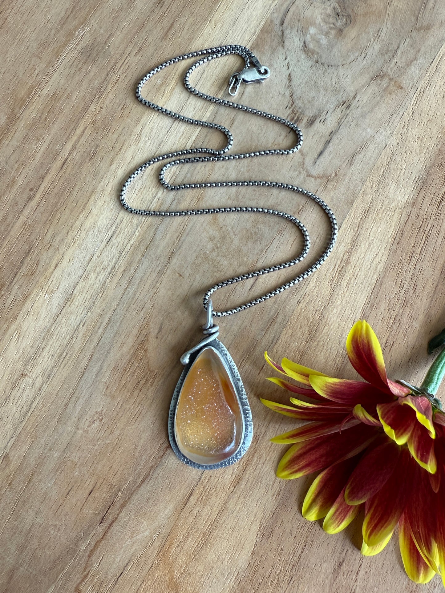 Golden Druzy Necklace
