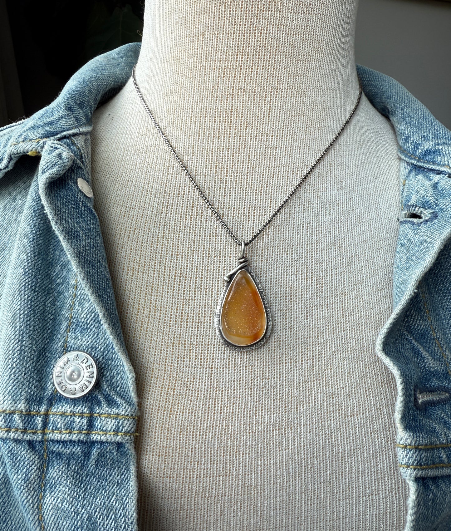 Golden Druzy Necklace