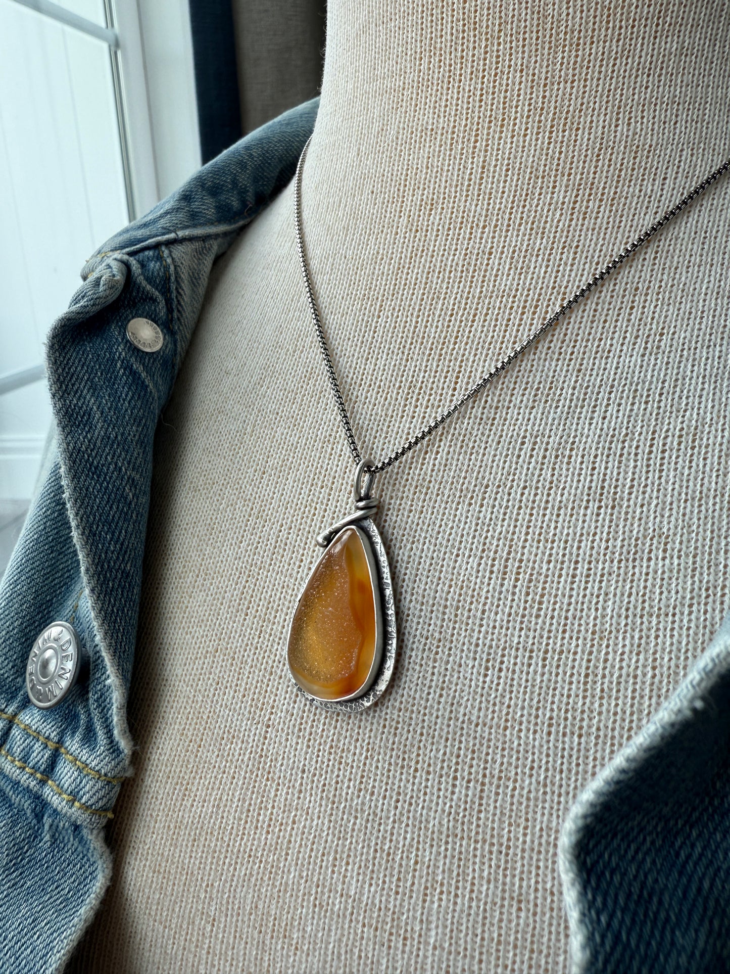 Golden Druzy Necklace