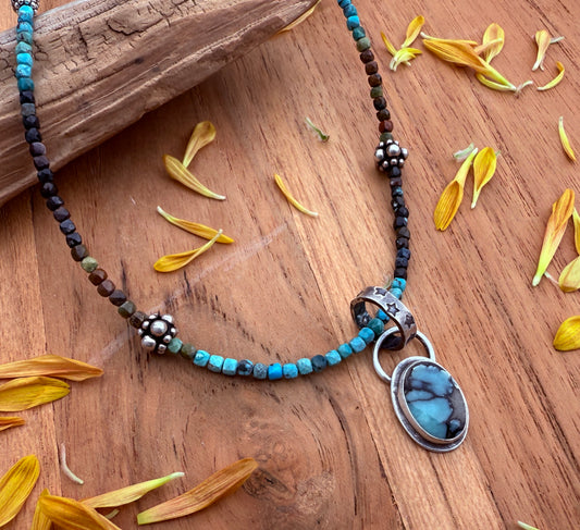 Desert Bloom Variscite Necklace