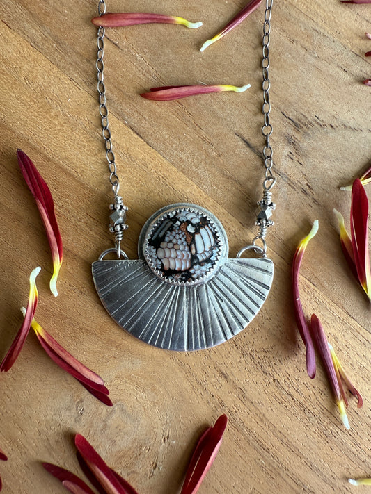 Snakeskin Stone Necklace