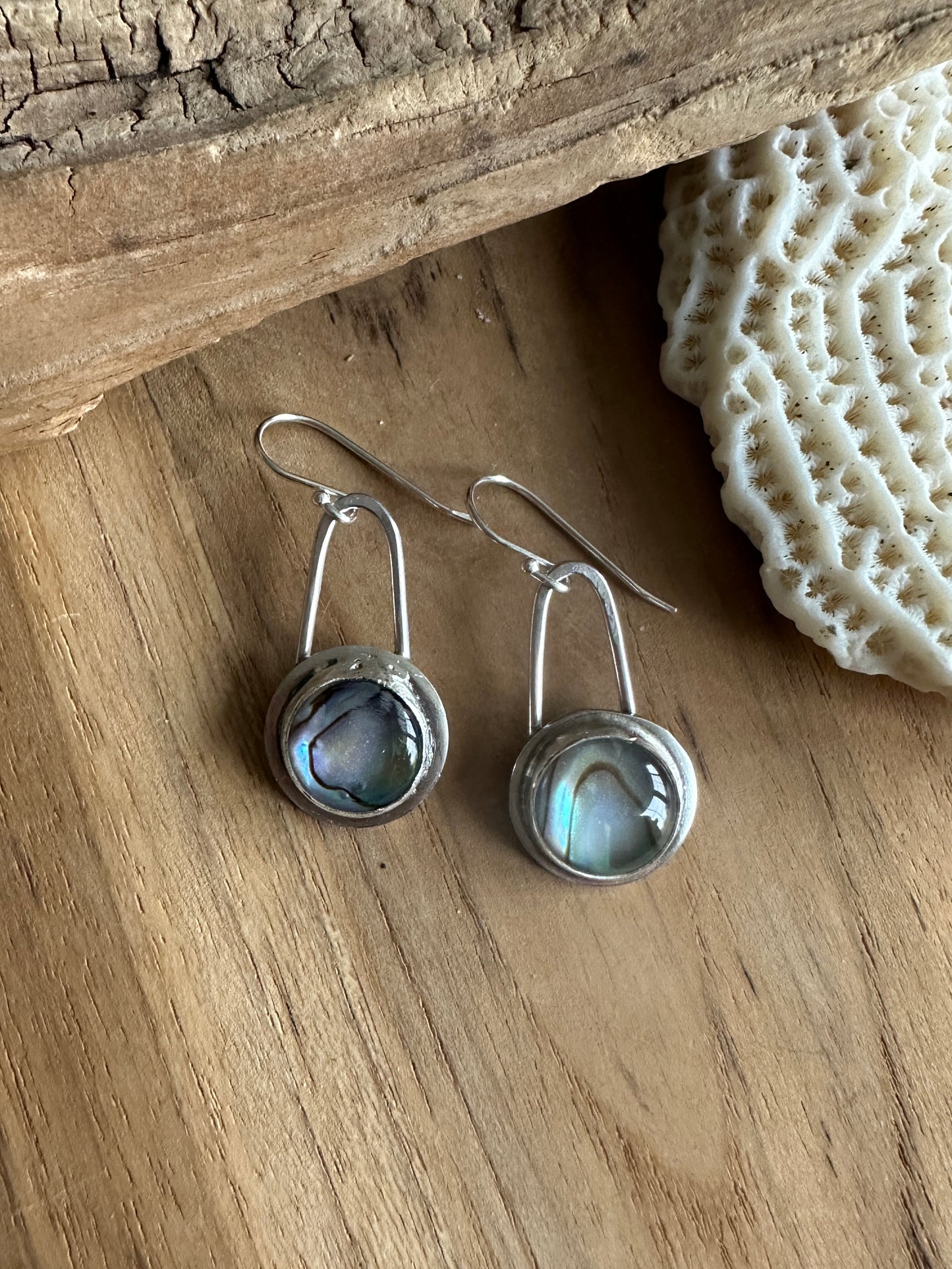 Abalone Dangle Earrings
