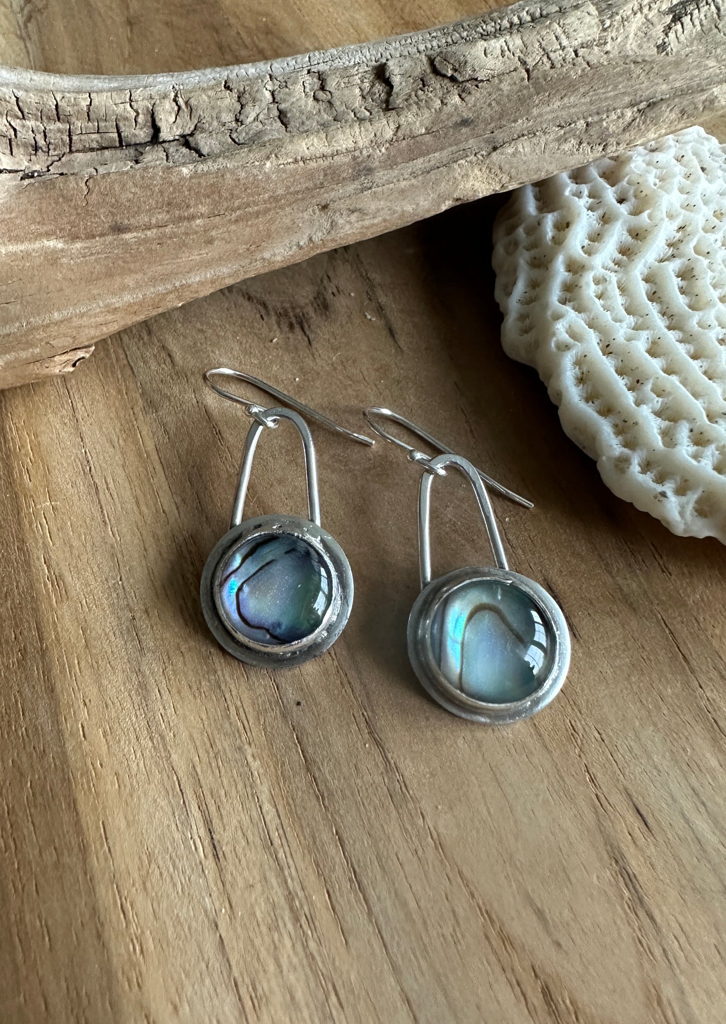 Abalone Dangle Earrings