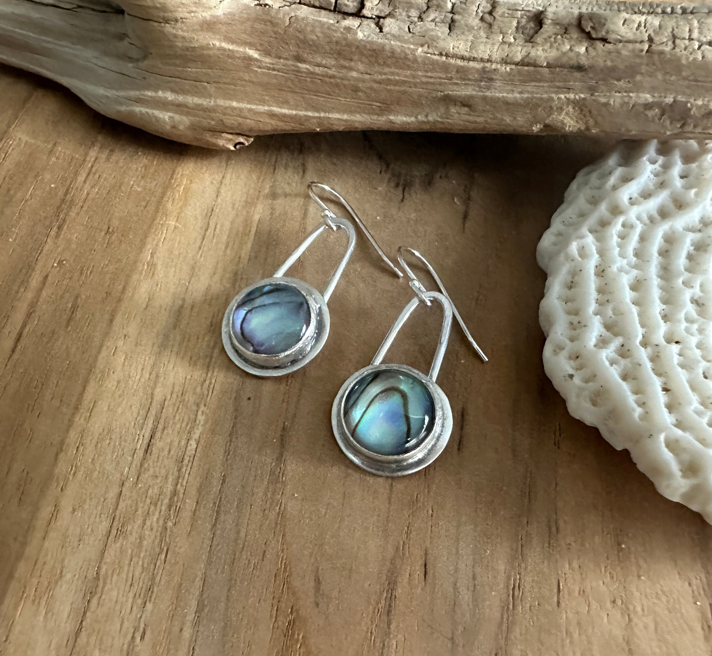 Abalone Dangle Earrings