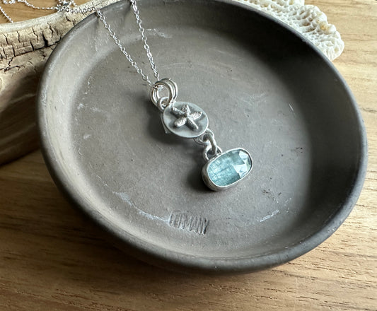 Starfish and Kyanite Necklace