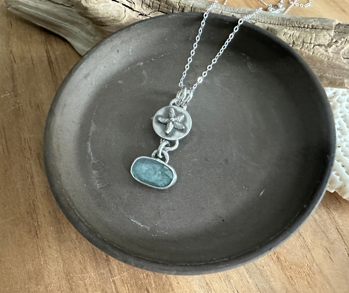 Starfish and Kyanite Necklace