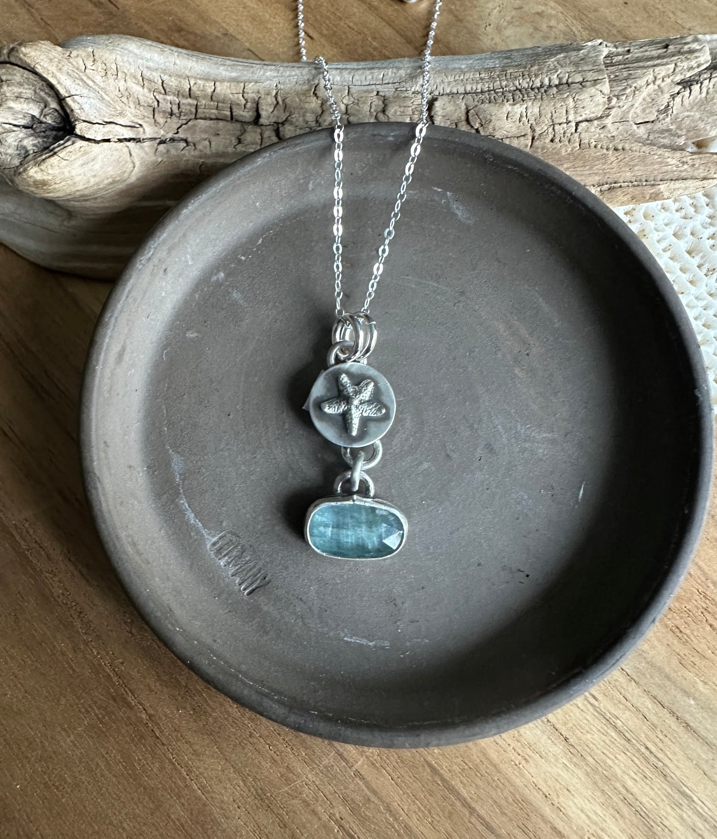 Starfish and Kyanite Necklace