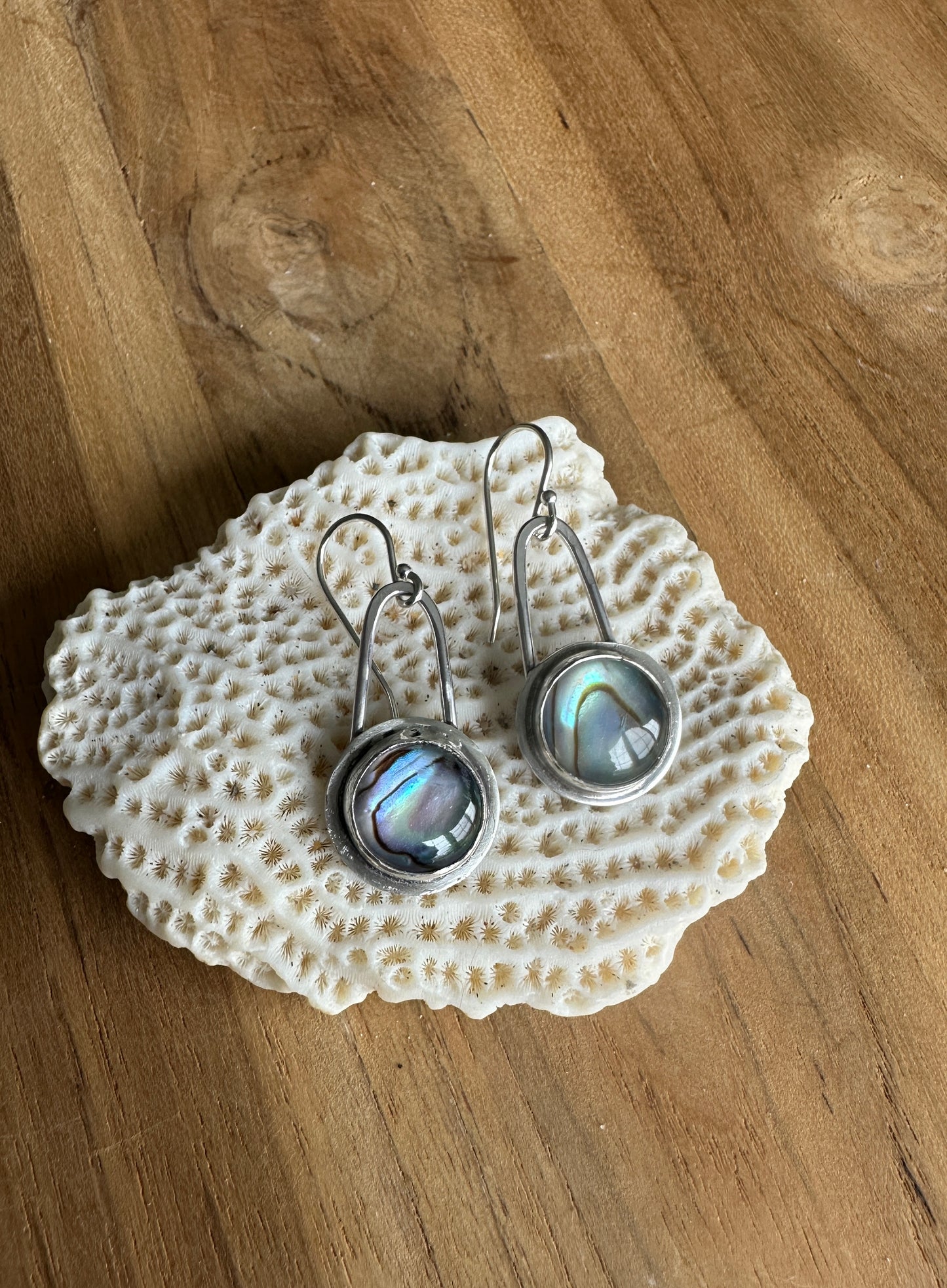 Abalone Dangle Earrings