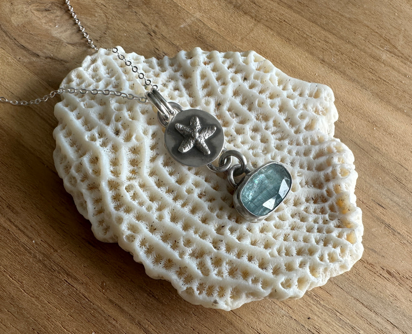 Starfish and Kyanite Necklace