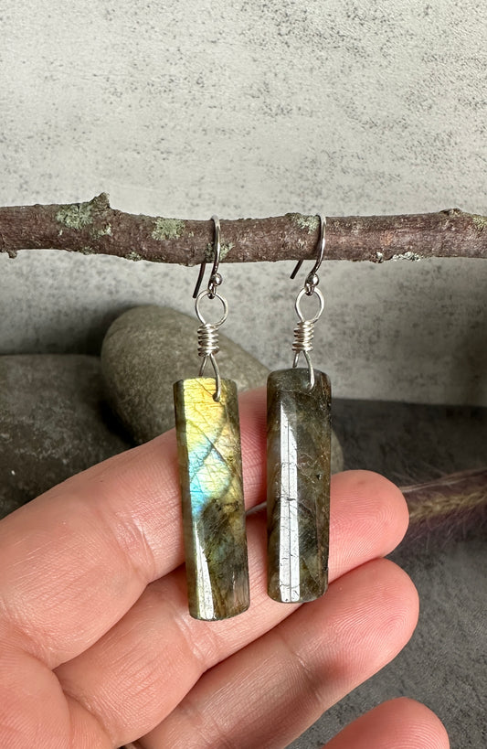Labradorite Earrings