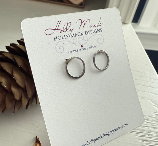 Simple Circle Post Earrings