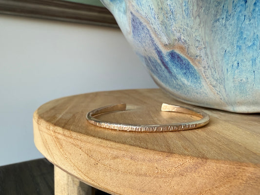 Hammered Brass Cuff