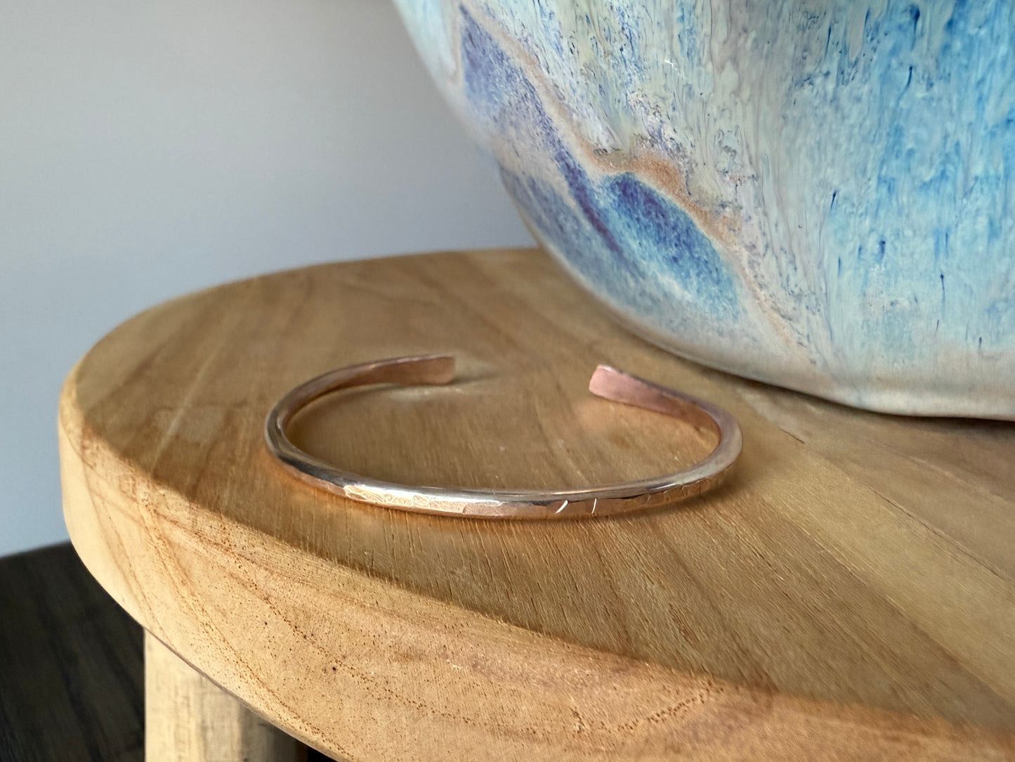 Brass Hammered Cuff