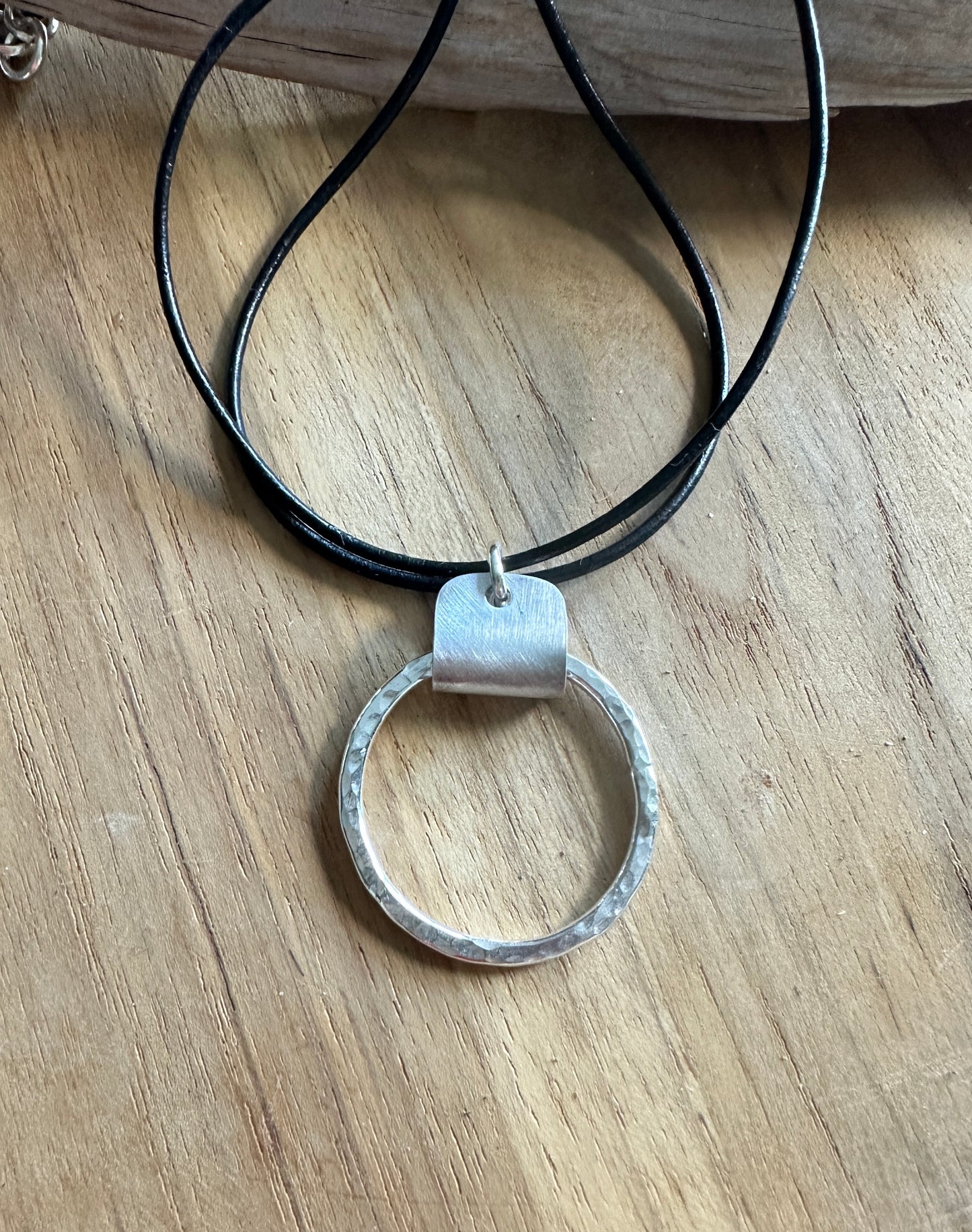 Hammered Circle Necklace