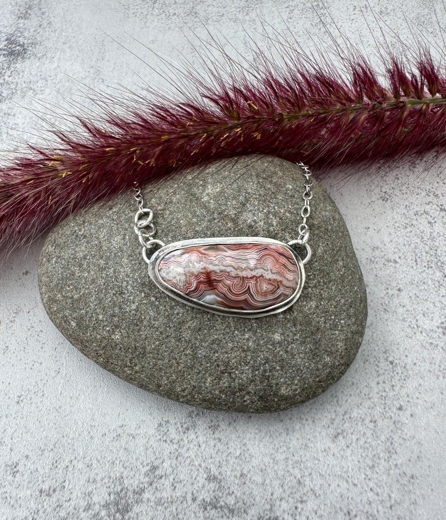 Crazy Lace Agate Necklace