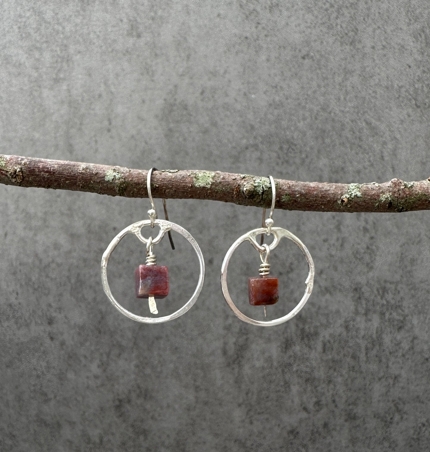 Jasper Circle Earrings