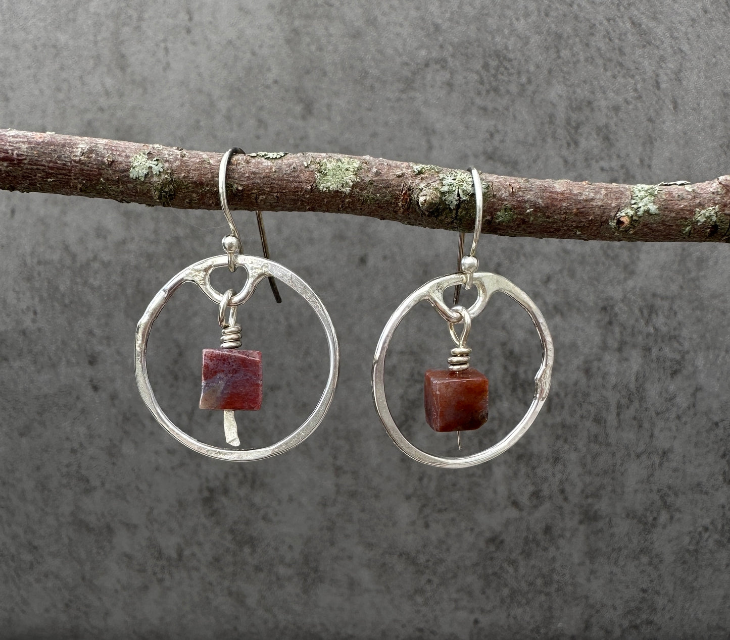 Jasper Circle Earrings