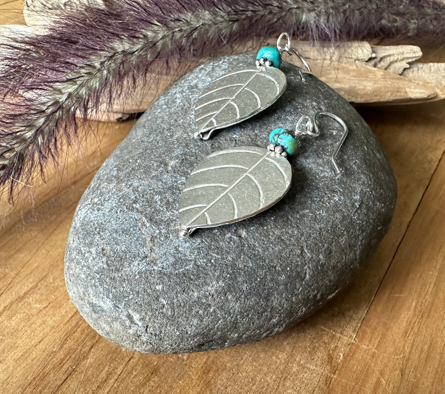 Sterling silver Leaf Earrings