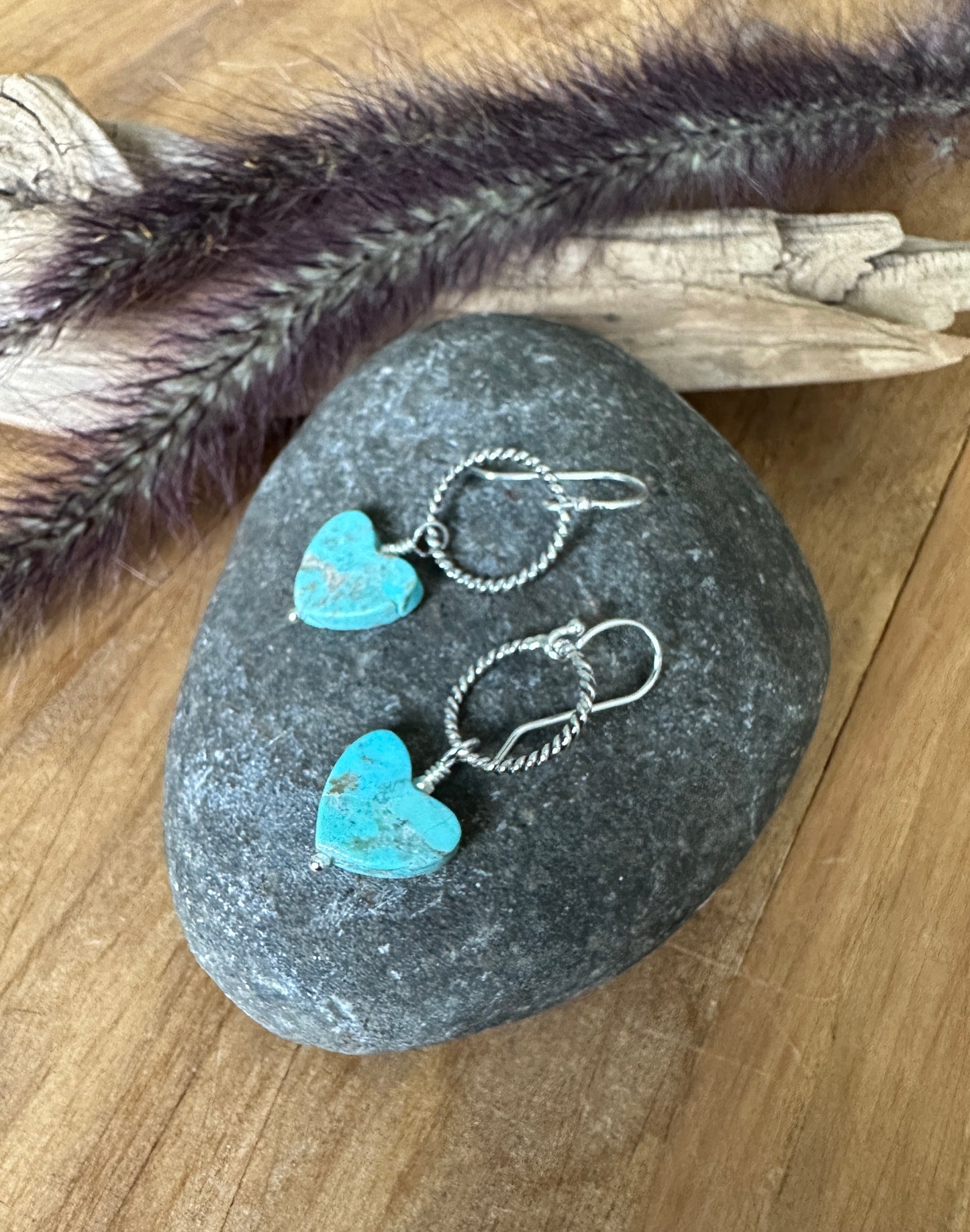 Kingsman Turquoise Heart Earrings